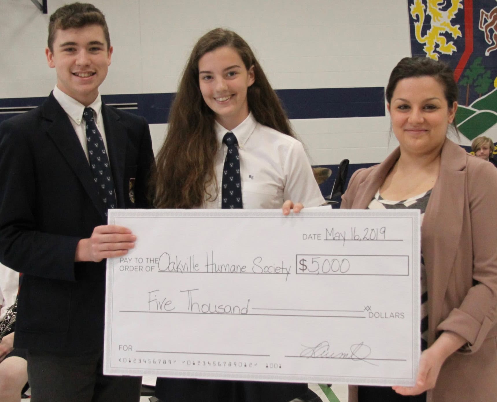 - ROTHERGLEN STUDENTS DONATE $5,000 to OMHS