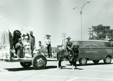 vintage humane society parade 1957
